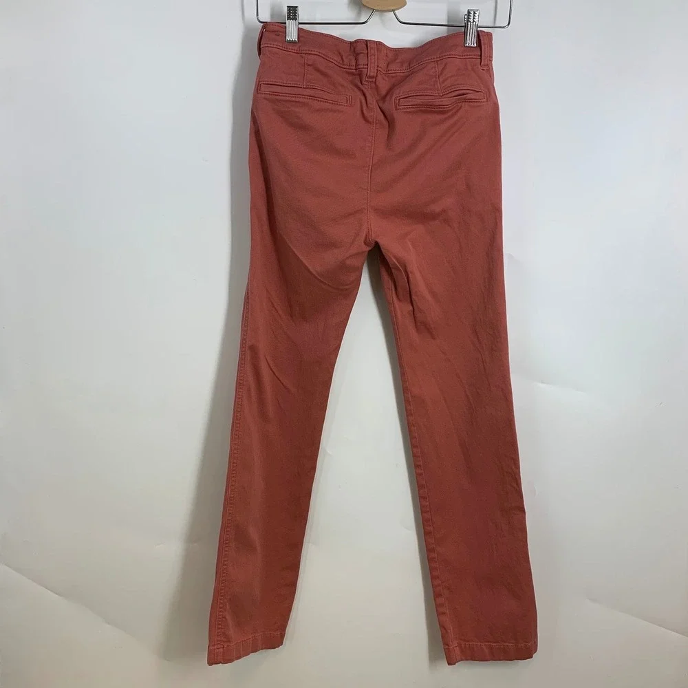 Abercrombie Kids Slim‎ Pants Coral Red Chino Casual Boys Size 15/16